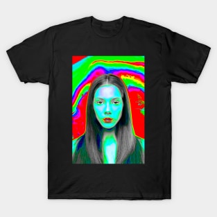 Glitch Girl Glitch Art T-Shirt